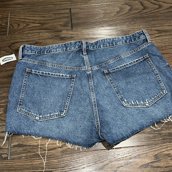 Old Navy OG high rise Jean Shorts Classic Cut-Off Style size 18 new with tags - Picture 7 of 8